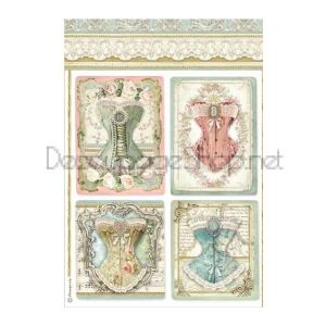 STAMPERIA ДЕКУПАЖНА ОРИЗОВА ХАРТИЯ A4 - DFSA4487