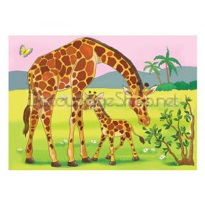 ПЪЗЕЛ 30 ЧАСТИ “Жирафче с мама“