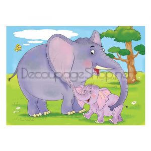 ПЪЗЕЛ 30 ЧАСТИ “Мама и слонче“