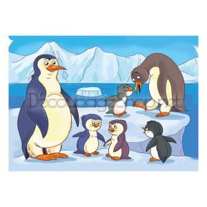 Пъзел детски 40 ч. -  Семейство пингвини