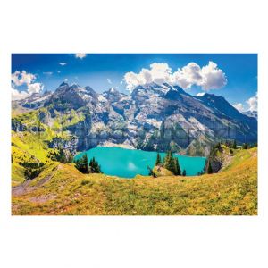 Пъзел 1000 части - Езерото Oeschinensee, Алпи