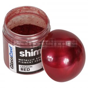 Crimson Red SHIMR Metallic Pigment Powder - висококачествен гъвкав прахообразен пигмент