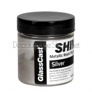 Silver SHIMR Metallic Pigment Powder - висококачествен гъвкав прахообразен пигмент 20гр