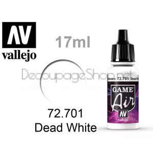 Acrylicos Vallejo Game Air - боя за аерографи 17 мл. Dead White
