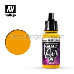 Game Air - боя за аерографи 17 мл. Gold Yellow - Acrylicos Vallejo
