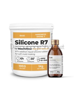 R7 - Silicone for very soft moulds, break-resistant and elastic - R7 - R7 - Силикон за много меки форми, устойчив на скъсване и еластичен - 1кг