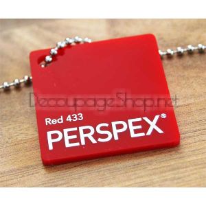 Лят плексиглас – Perspex Cast - 3MM - 20 x 30см - ЧЕРВЕН 433