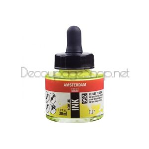 Акрилен Туш : Amsterdam : 30 ml : 256 Неоново Жълто