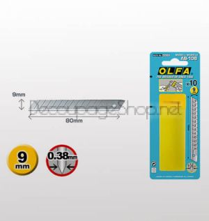 Остриета или Режеща пластина, OLFA AB 10B, 10 броя в блистер