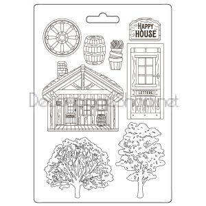 STAMPERIA ALTEREGO COTTAGE SOFT MOULD A5 -K3PTA5666