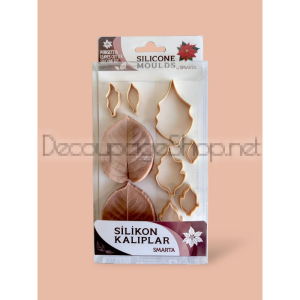 SMARTA СИЛИКОНОВИ МОЛДОВЕ - POINSETTIA LEAVES SK1013076