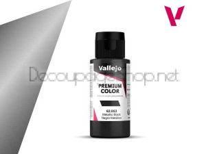 Боя за аерограф Premium 60мл - Metallic Black  Acrylicos Vallejo