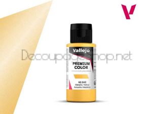 Боя за аерограф Premium 60мл - Metallic Yellow  Acrylicos Vallejo