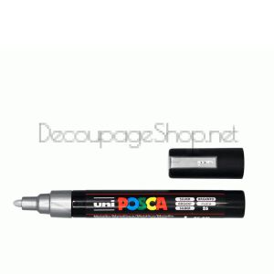 Акрилен Маркер : Posca 5M : Сребро