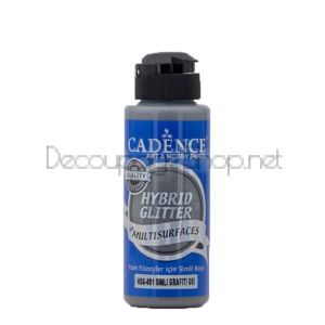 CADENCE АКРИЛНА БОЯ GLITTER HYBRID 120 МЛ - GR. GRAY HSG-081