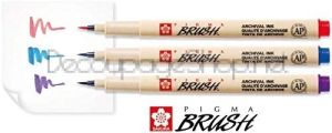 Маркери Четка Sakura Pigma Brush : 9 Цвята