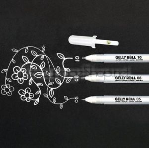 Гел Химикалки : Gelly Roll : Basic : Бели : 3 Различни Дебелини