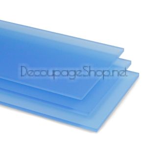 Плексиглас Сатен Син Двустранен (Матов) PERSPEX - 3мм - 20 х 30см