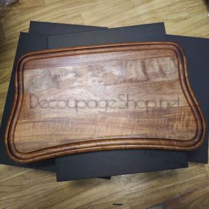 Дъска за рязане и сервиране Орехово Плато - 48 х 26см