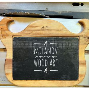 Плато за сервиране с камък “Крава“