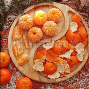 Кръгло плато за сервиране “Ин и Ян“ - ф 24см