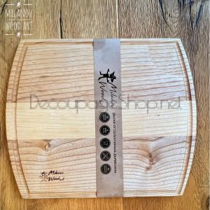 Плато за рязане и сервиране “Стек“ Светъл - 36 х 30см