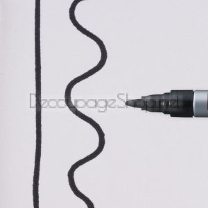 Перманентен Маркер : Sakura Pen-Touch 130 : Объл Писец : Черен