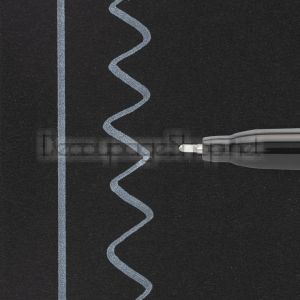 Перманентен Маркер с Боя : Sakura Pen-Touch Calligrapher : Тънък : Бял