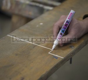 Перманентен Маркер с Боя : Sakura Paint : Medium : Бял