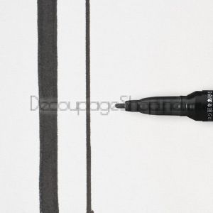 Перманентен Маркер с Боя : Sakura Pen-Touch : Fine 1 mm : Черен