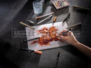 Акварелни Маркери Четка : Sakura Koi Манга : 6 Портретни Цвята