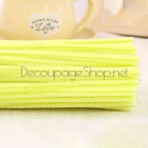 Дълги Плюшени Телчета : Пакет с 10 Броя : ЛИМОНЕНО ЖЪЛТО