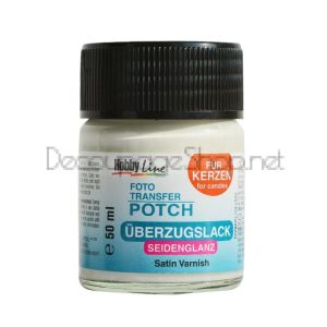 Лак за свещи, Hobby Line, FOTO TRANSFER POTCH, 50 ml, сатенен ефект