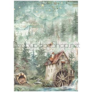 STAMPERIA HERBARIUM SILVAE ДЕКУПАЖНА ОРИЗОВА ХАРТИЯ А4 - DFSA41082