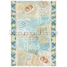 ОРИЗОВА ХАРТИЯ за  ДЕКУПАЖ STAMPERIA А4 - DFSA4009