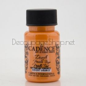 CADENCE  Акрилна боя супер металик 50ml - BRIGHT ORANGE 169