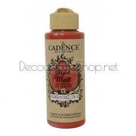 CADENCE АКРИЛНА БОЯ STYLE MATT 120 МЛ. -  CORAL RED 9042