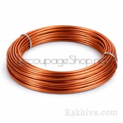 Цветна алуминиева тел, МЕДНА (1.5мм/ 6м)