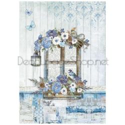 STAMPERIA BLUE LAND ДЕКУПАЖНА ОРИЗОВА ХАРТИЯ А4 - DFSA4790
