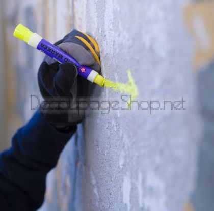 Твърд Маркер : Sakura Solid Marker : Флуоресцентен Лимон