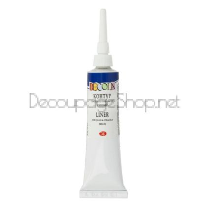 DECOLA КОНТУР ЗА СТЪКЛО И КЕРАМИКА 18 МЛ. - СИН