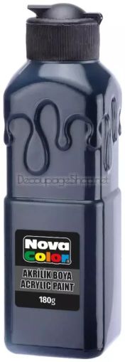 Акрилна боя 180гр. ЧЕРНА Nova Color