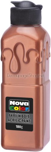 Акрилна боя 180гр. COPPER МЕДНА МЕТАЛИК Nova Color