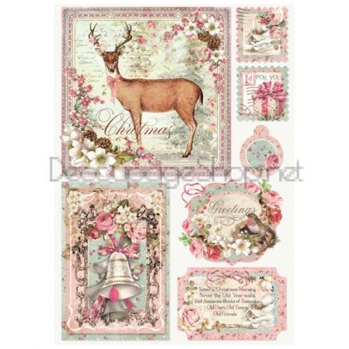 STAMPERIA ДЕКУПАЖНА ОРИЗОВА ХАРТИЯ А4 - DFSA4265