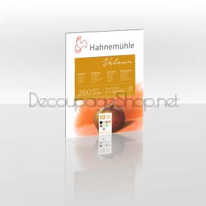 HAHNEMUHLE СКИЦНИК VELOUR 260 GSM, 24/32 CM, 10 ЛИСТА РАЗЛИЧНИ ЦВЕТОВЕ