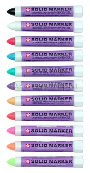 Твърд Маркер : Sakura Solid Marker : Флуоресцентен Лимон