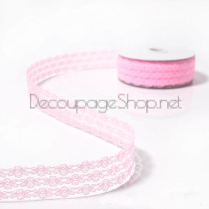 ДАНТЕЛА Венеция РОЗОВО 26мм/11м (26/25/5008-3/40)