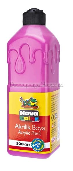 Акрилна боя 500гр. РОЗОВО Nova Color
