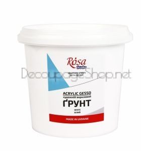 Грунд Gesso : Бял : Rosa Studio : 1000 ml