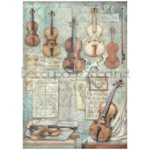 STAMPERIA SYMPHONY ДЕКУПАЖНА ХАРТИЯ 6БР. А4 DFSA4XSP